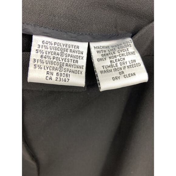 Talbots Modest Black A-line Skirt with Back Slit Stretchable Waist Size 8 - Picture 6 of 8